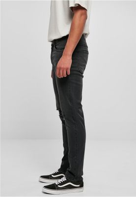 Distressed Strech Denim Pants