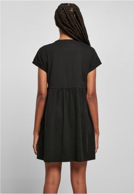 Afslappet T-shirtkjole med rynket nederdel
