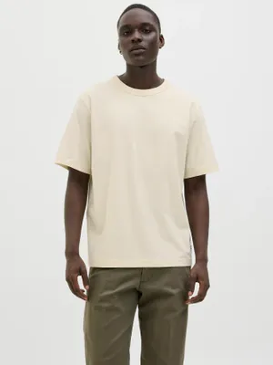 Loose fit T-shirt med rund hals - herr