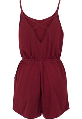 Jumpsuit with narrow shoulder straps
