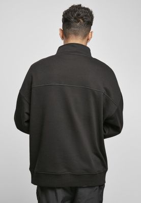 Sweatshirt med kort dragkedja i kragen