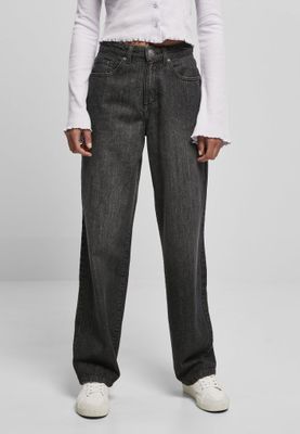 Jeans with a high waist and in the 90s style lady