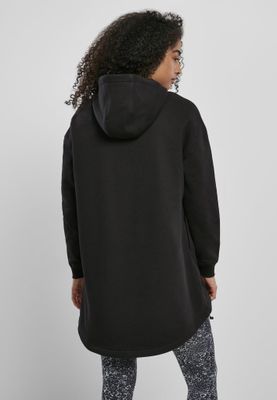 Ladies' long black hoodie