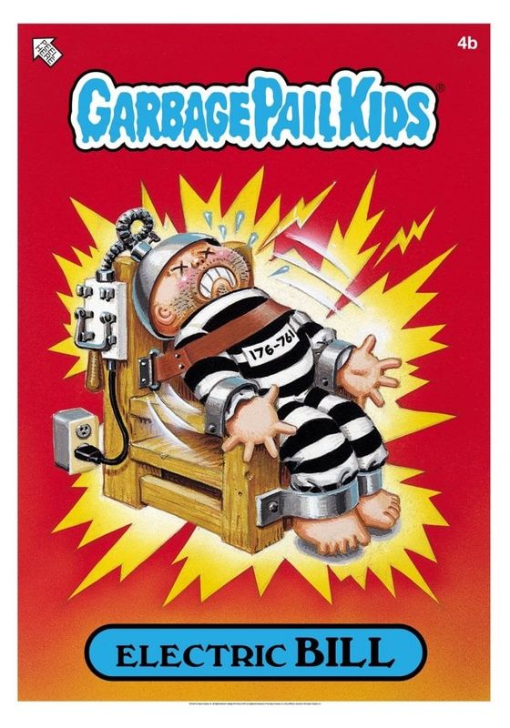 Garbage Pail Kids - Electric Bill Poster