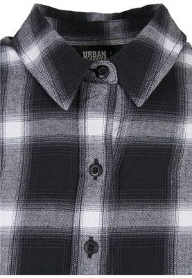 Checkered short shirt dress