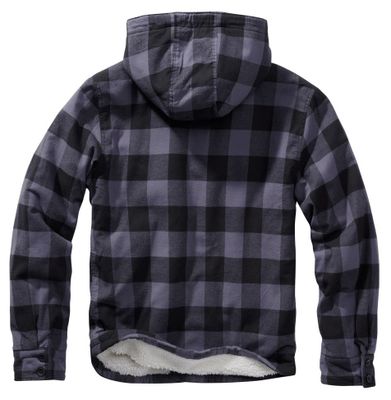 Lumberjacket hooded black/grey