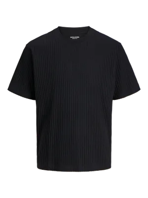 Räfflad loose fit T-shirt