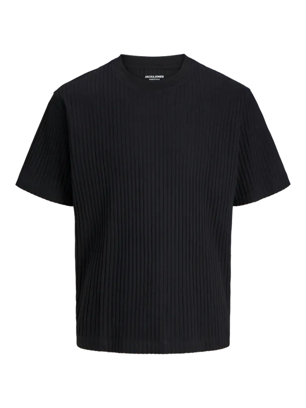 Räfflad loose fit T-shirt