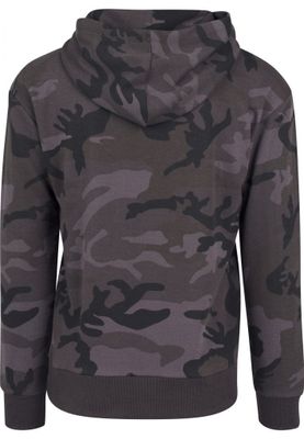 Camo-hættetrøje med høj hals
