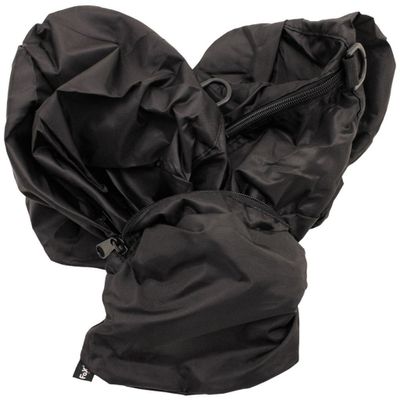 Spacious bag foldable to pocket format
