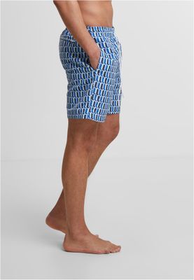 Pattern Swim Shorts – Blå Retrodesign