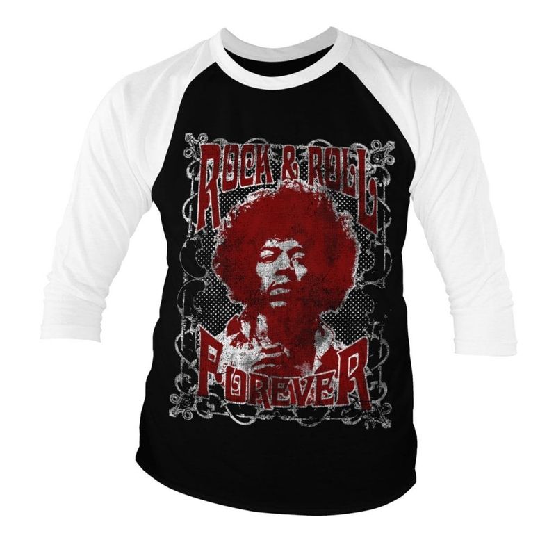 Jimi Hendrix - Rock 'n Roll Forever Baseball 3/4 Longsleeve
