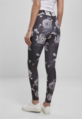 Mørkeblomstrede leggings