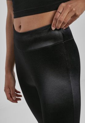Stramme og blanke leggings med en høj talje