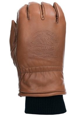Warm leather gloves