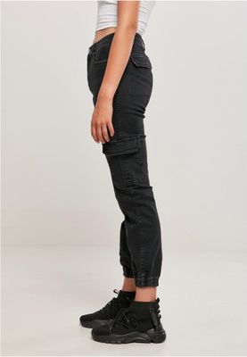 Ladies Organic Stretch Denim Cargo Pants