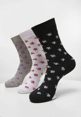 Floral socks in 3-pack