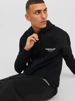 Ziphoodie med 3D-logga