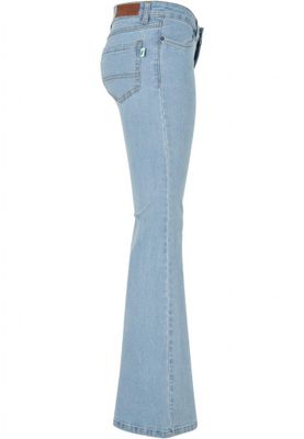Women's flared jeans with a low waist