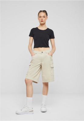 Cargo bermuda shorts - women's
