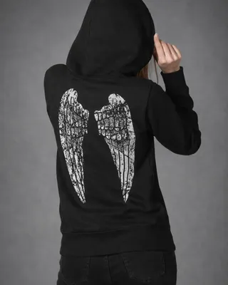 Angel wings ziphoodie