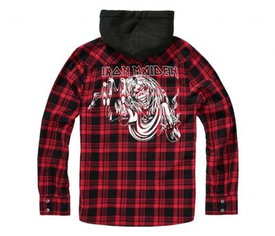 Iron Maiden rutig sweathoodie Eddie