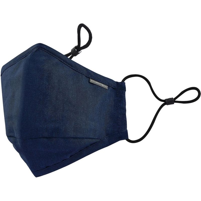 Face mask with carbon filter in denim fabric