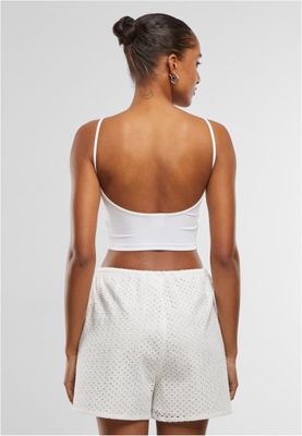 Chic Cropped T-shirt med Låg Ryggringning