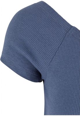 Ladies Off Shoulder Rib Dress