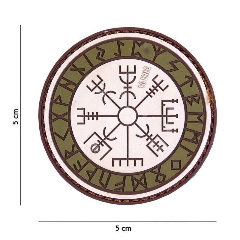Vejvisir - coyote/hvid - PVC patch