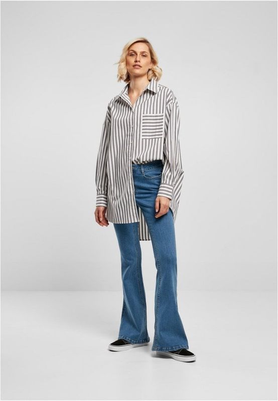 Ladies Oversized Stripe Shirt