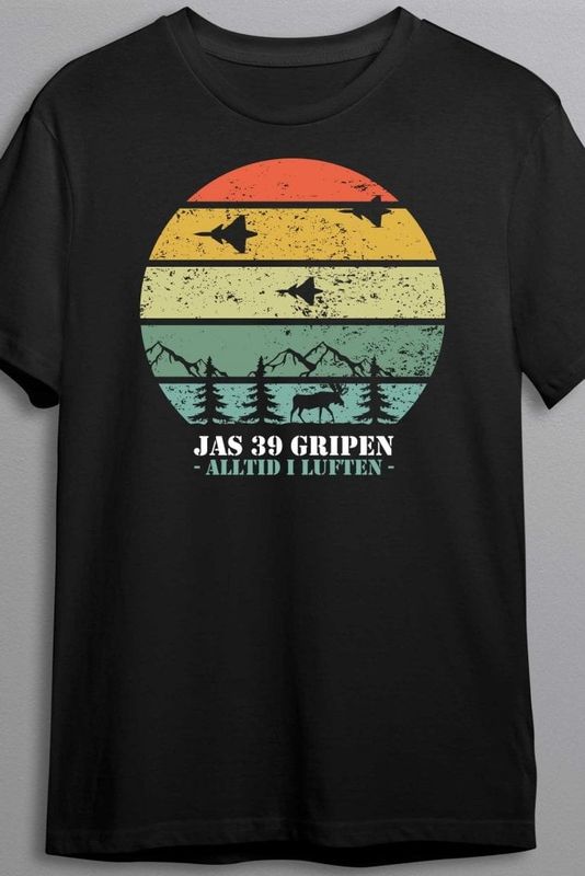 JAS 39 Gripen silhuett - T-shirt