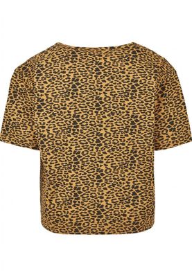Leopard patterned short t-shirt ladies