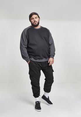 Tvåfärgad raglan sweatshirt