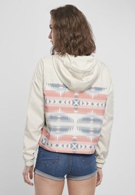 Kort lys jakke med inca-mønster
