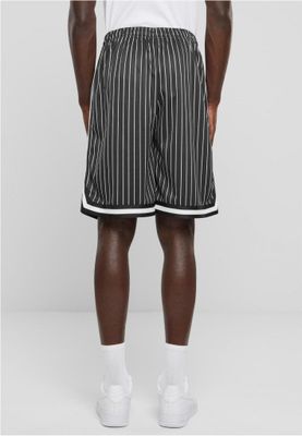 Striped baseball shorts for men