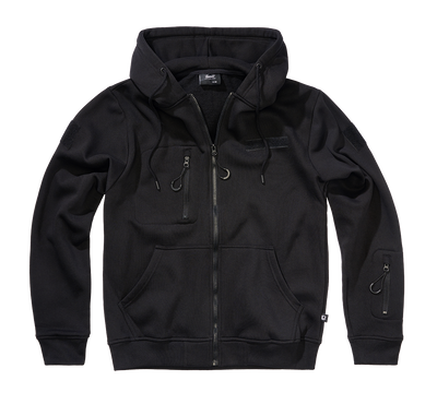 Tactical Sweat Jacket Huvtröja för herr – svart