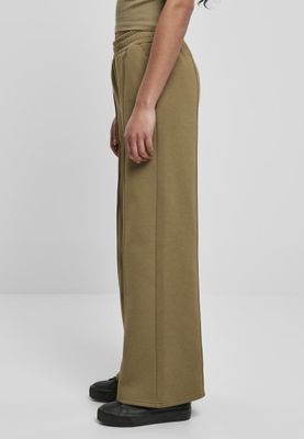 Straight and at soft ice trousers with press crease lady