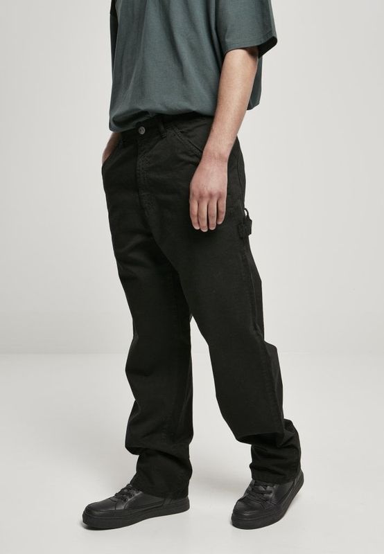 Black twin trousers men