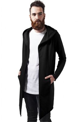Lang cardigan med hætte mænd