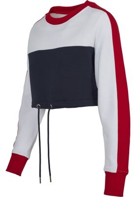 Short sweater with long arms and drawstring ladies