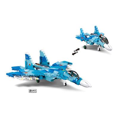 Blue jet fighter - Sluban - M38-B0985