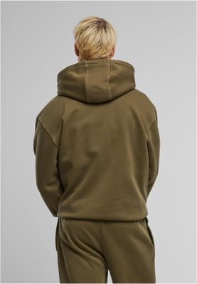 Huvtröja för herr med vintage oversize – warmkhaki
