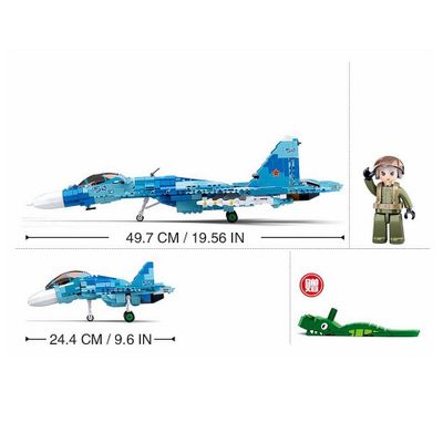 Blue jet fighter - Sluban - M38-B0985