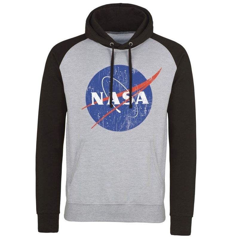 NASA washed logo baseball hoodie