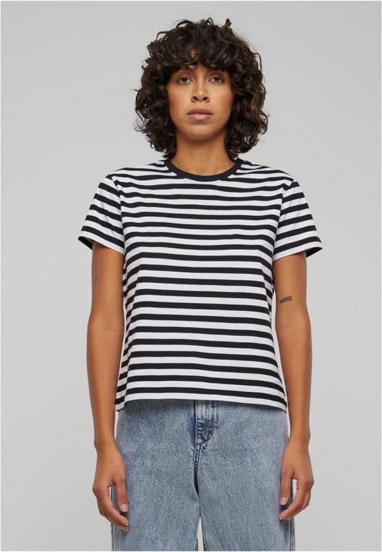 Stribet T-shirt til kvinder