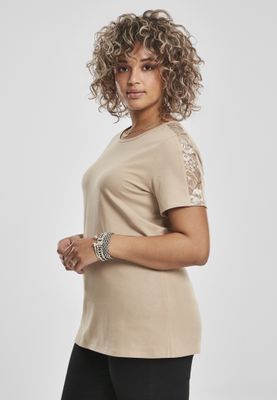 T-shirt with lace edge ladies