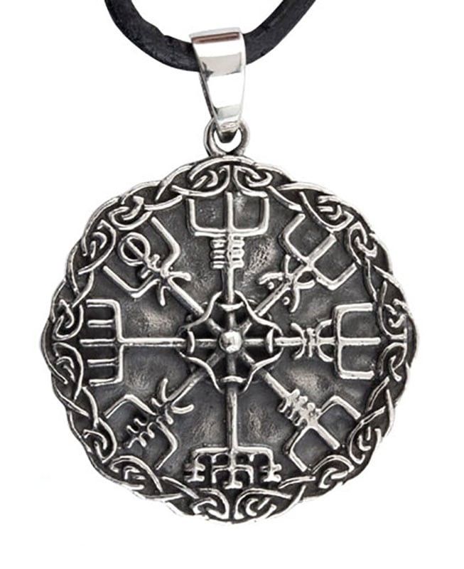 Vegvisir halskæde 925 sterling sølv