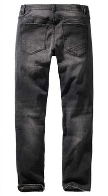 Black stone washed jeans men