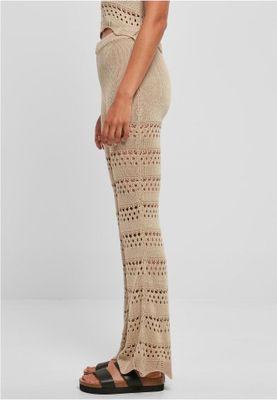 Crocheted flared leggings